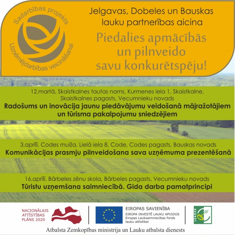 Codē – seminārs mājražotājiem un tūrisma pakalpojumu sniedzējiem