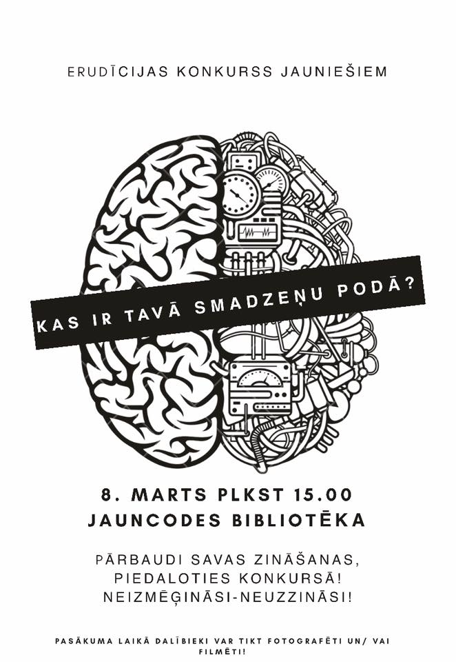 Erudīcijas konkurss jauniešiem Jauncodē