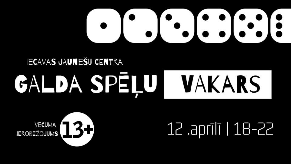 Galda spēļu vakars Iecavā