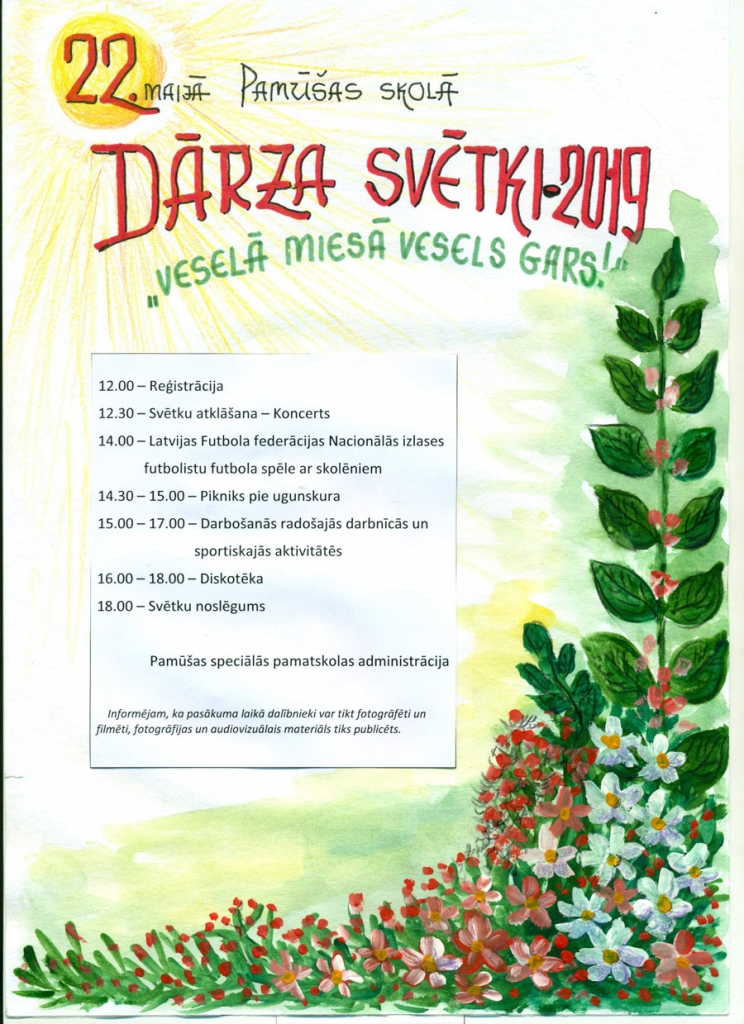 Dārza svētki Pamūšas skolā