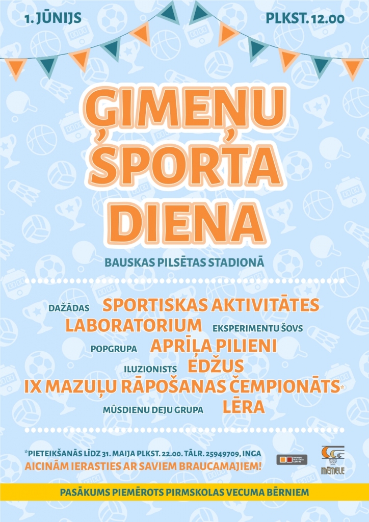 Ģimeņu sporta diena Bauskā