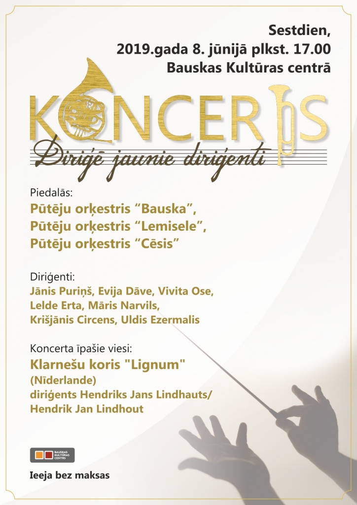 Koncerts «Diriģē jaunie diriģenti» Bauskā