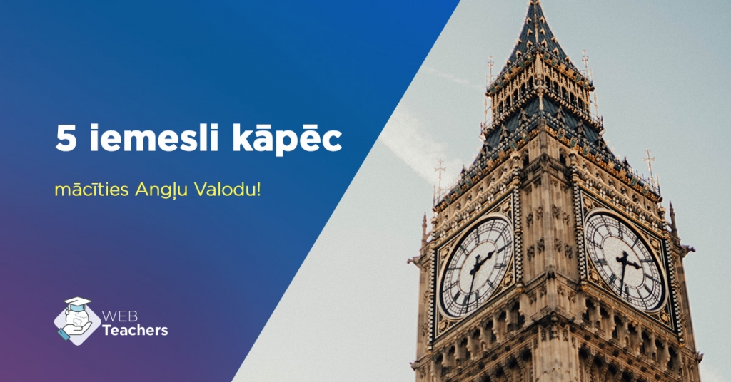 5 IEMESLI KĀPĒC MĀCĪTIES ANGĻU VALODU