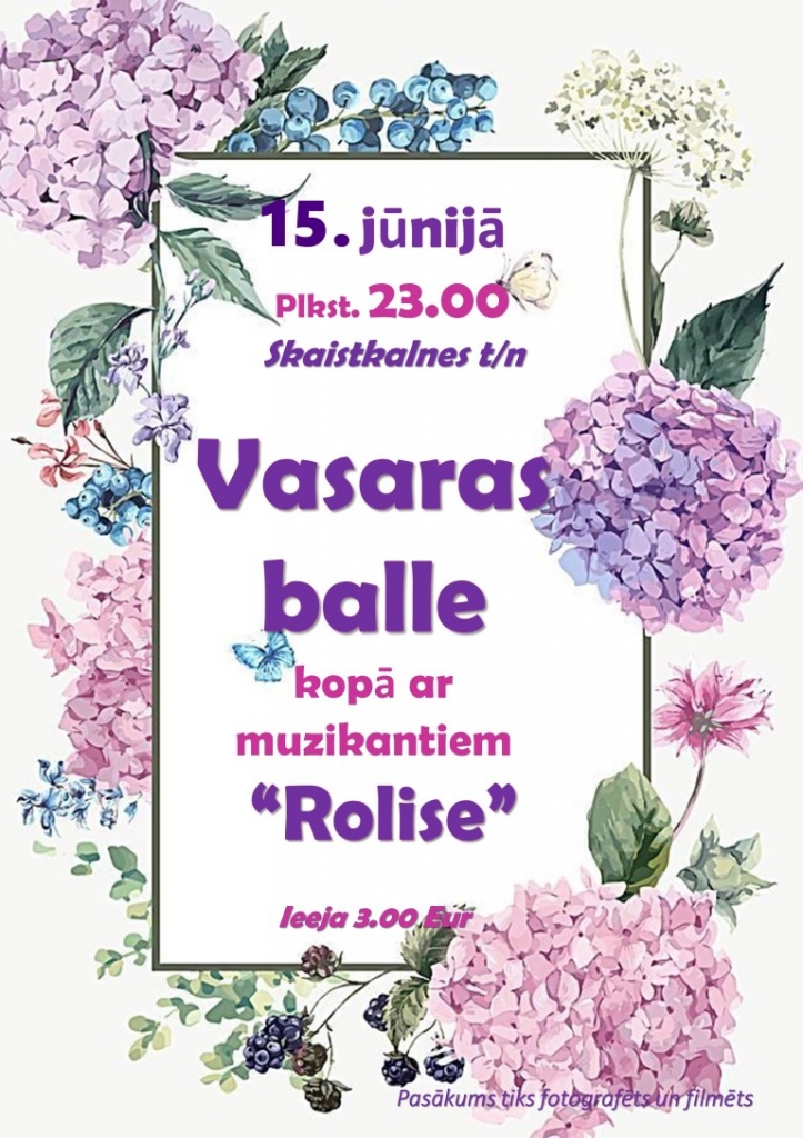 Vasaras balle Skaistkalnē