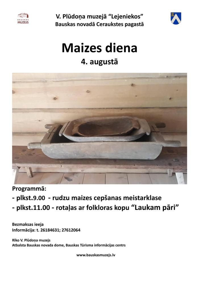 Maizes diena Viļa Plūdoņa muzejā