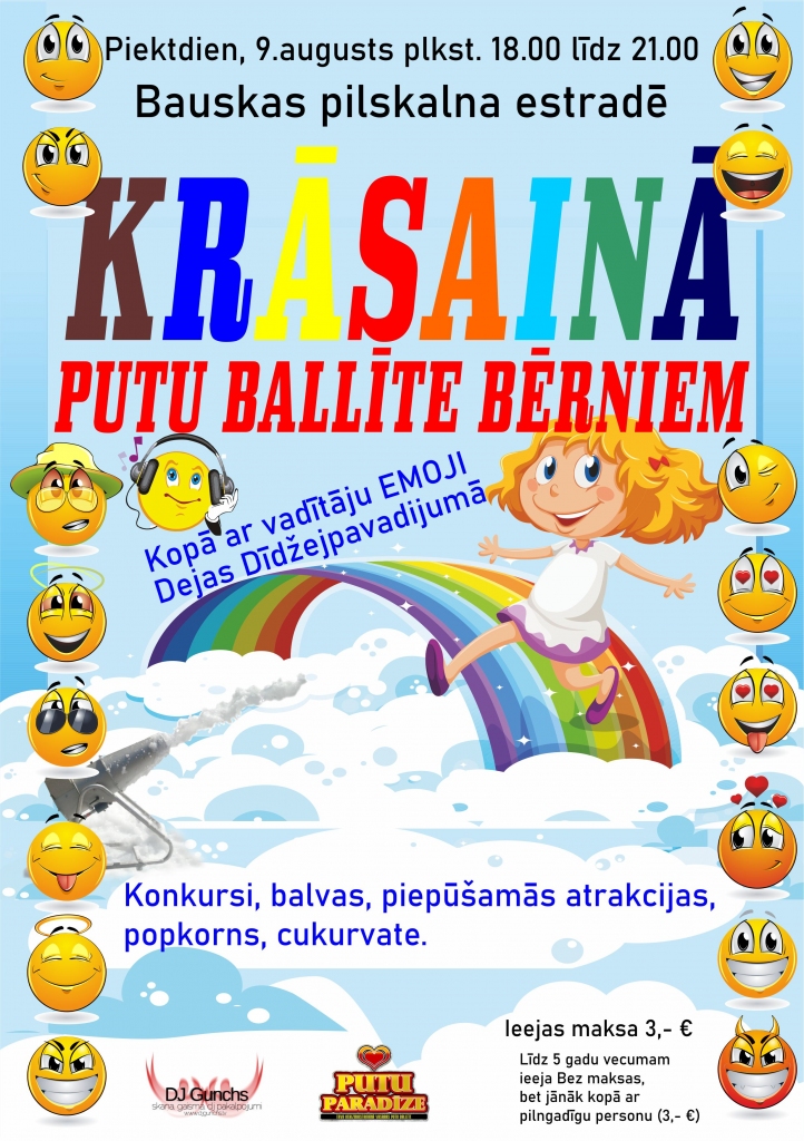 Bauskā – krāsainā putu ballīte bērniem