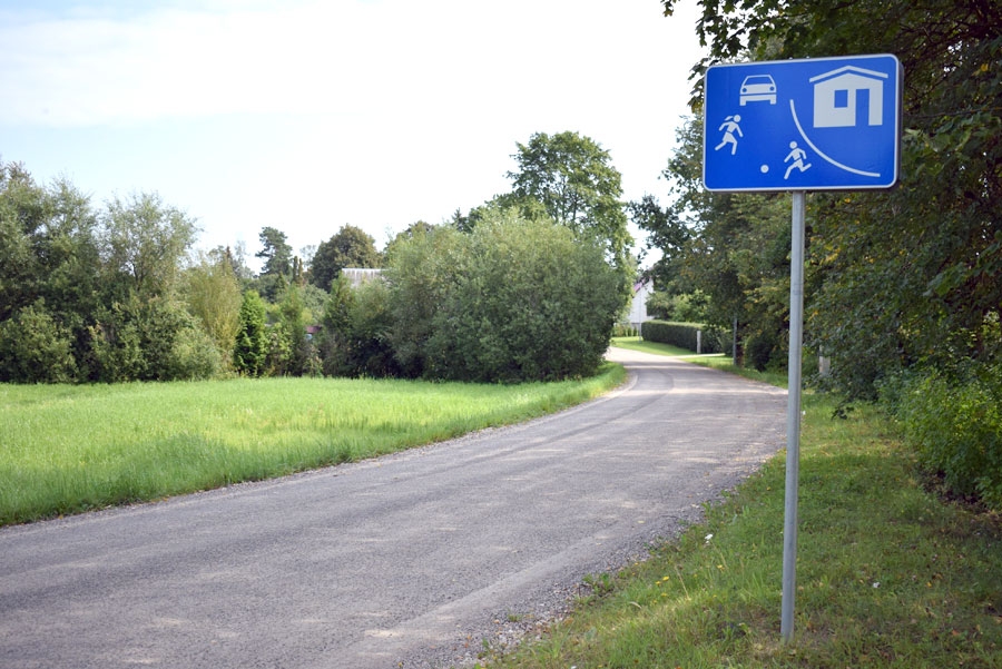 Dzīvojamā zona Vallē – ir ātruma ierobežojums