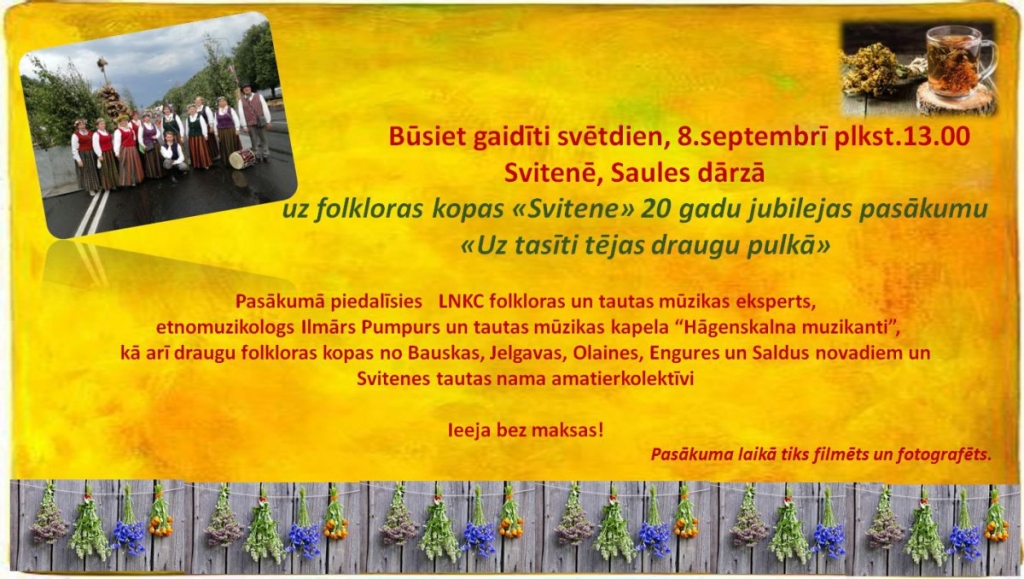 Folkloras kopai «Svitene» – 20 gadu jubileja