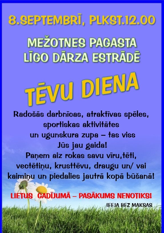 Tēva dienas svinības Mežotnē