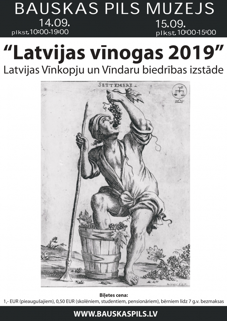 Vīnogu izstāde Bauskas pilī