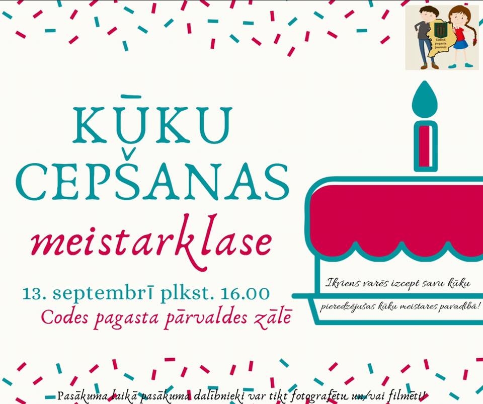 Codē – kūku cepšanas meistarklase jauniešiem