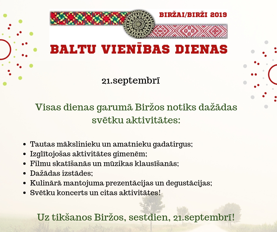 Baltu vienības diena Biržos Lietuvā