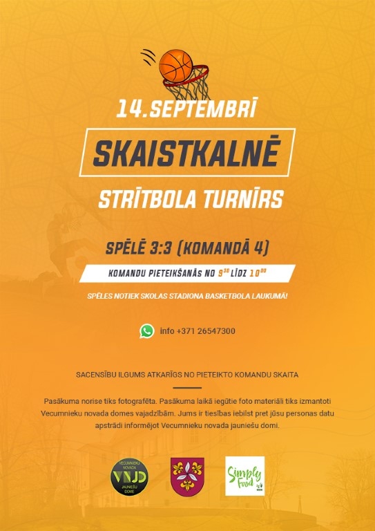 Strītbola turnīrs Skaistkalnē