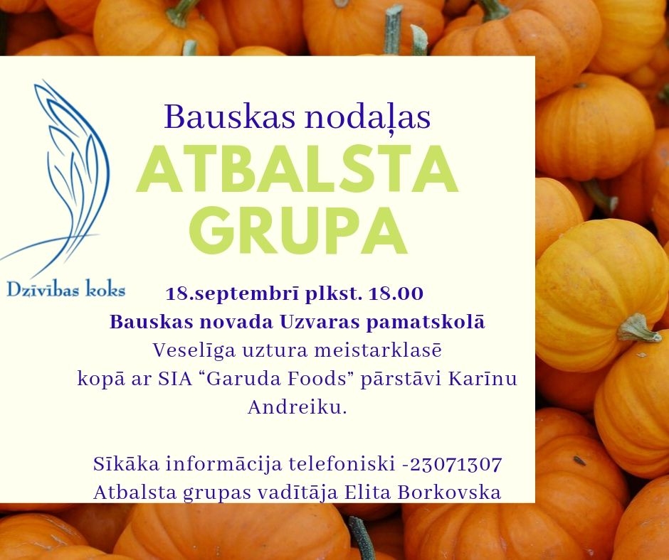 Veselīga uztura meistarklase Uzvarā