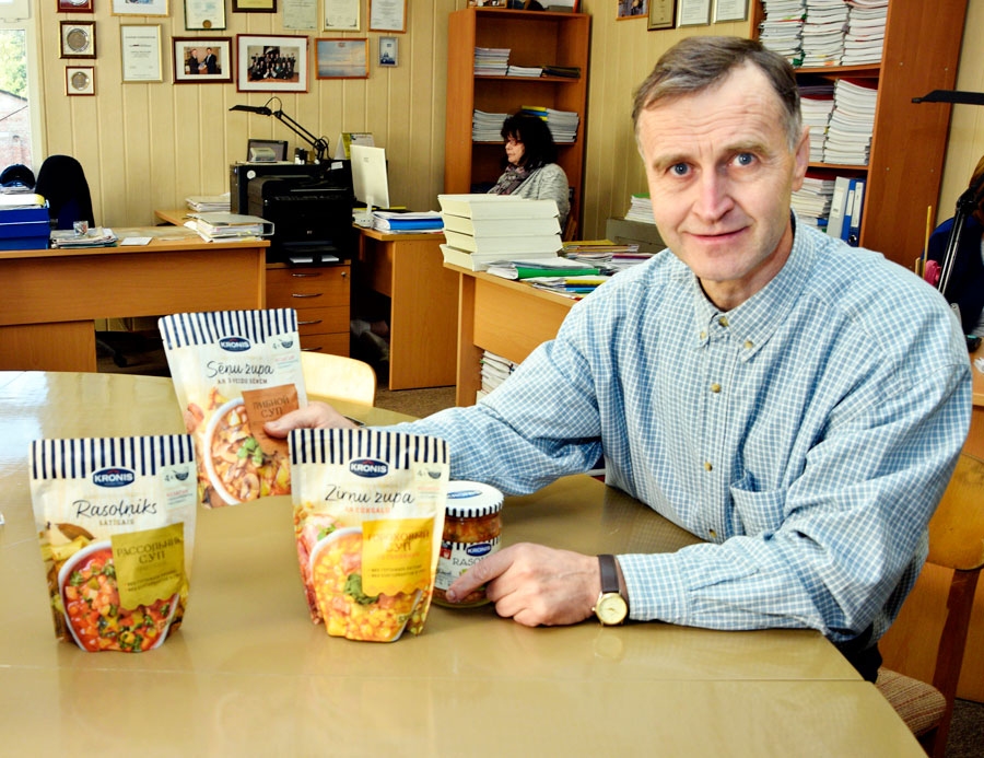 SIA «Kronis» ieviesis modernu iepakojumu zupām