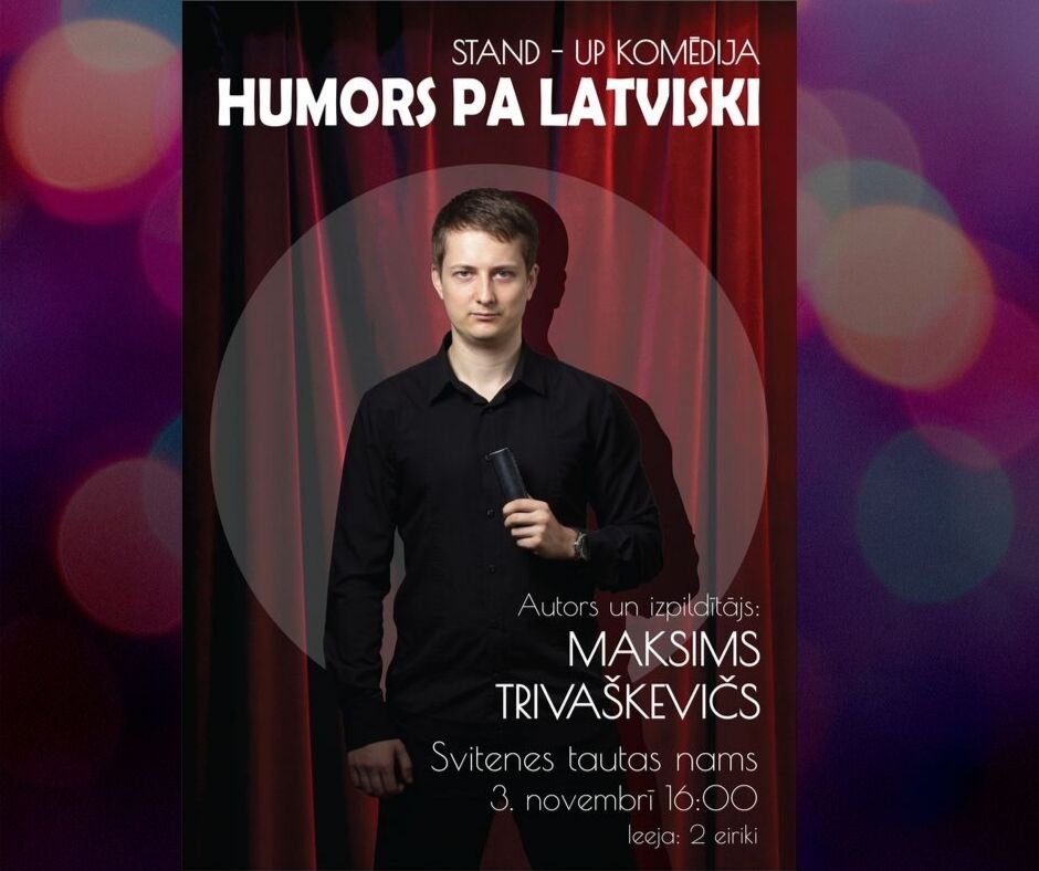 Stand-up komēdijas izrāde Svitenē