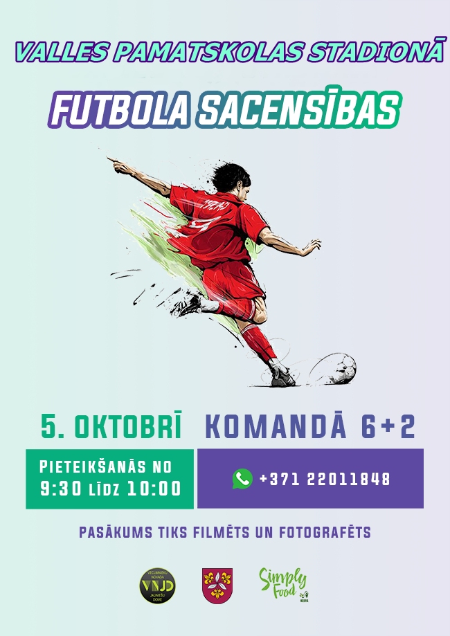 Futbola sacensības Vallē