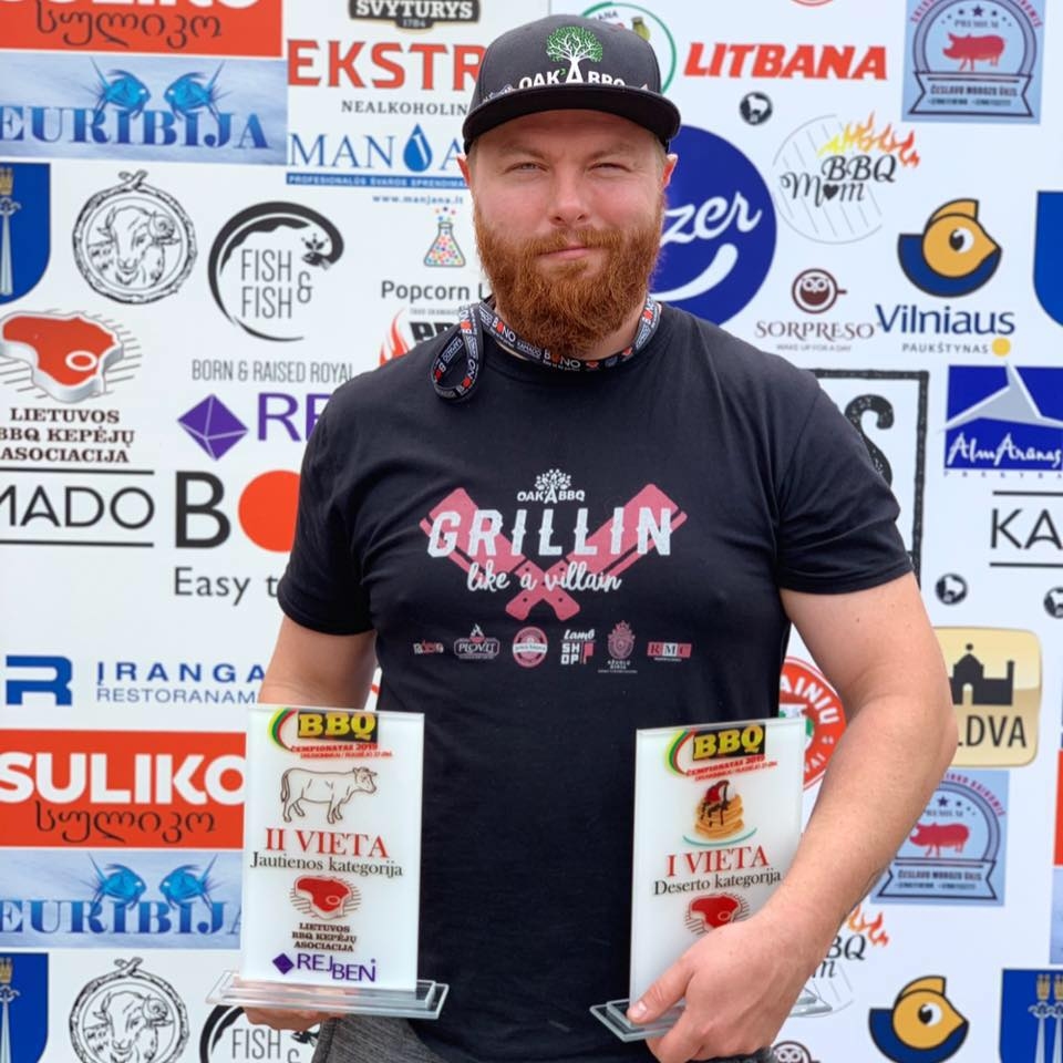 Baušķenieks iegūst godalgotas vietas barbekjū čempionātā Lietuvā