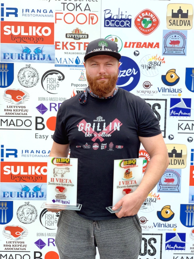 Baušķenieks iegūst godalgotas vietas barbekjū čempionātā Lietuvā