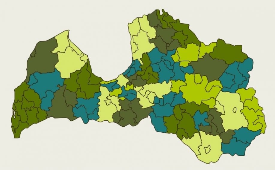 Izvērtēšanas ceļu Saeimā sāk priekšlikums Latvijā izveidot 39 pašvaldības esošo 119 vietā