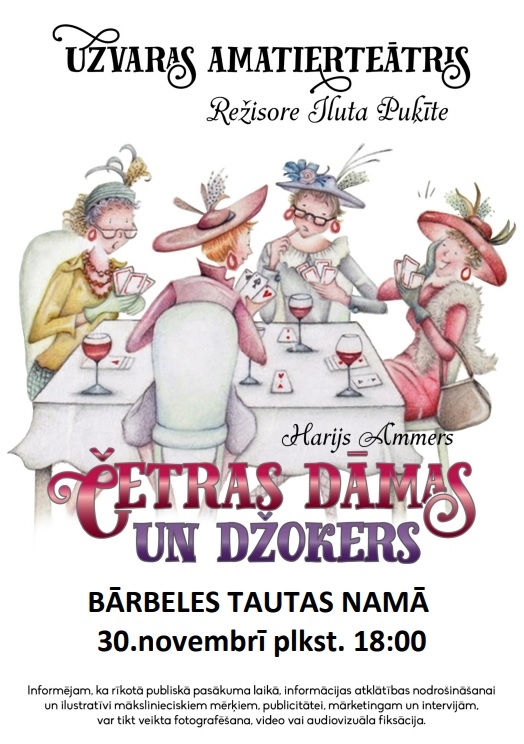 Uzvaras amatierteātra izrādes Bārbelē