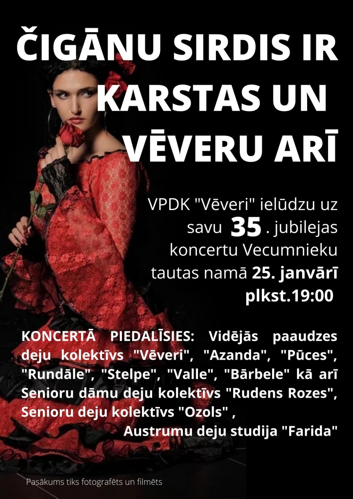 «Vēveru» jubilejas koncerts Vecumniekos