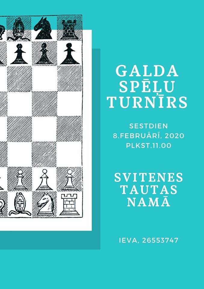 Galda spēļu turnīrs Svitenē