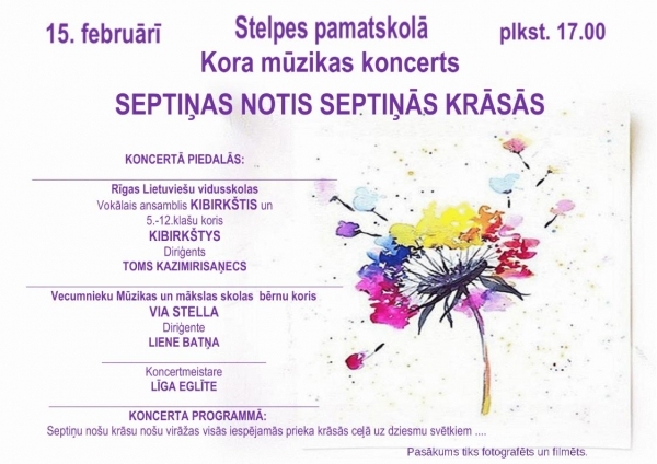 Kora mūzikas koncerts Stelpē