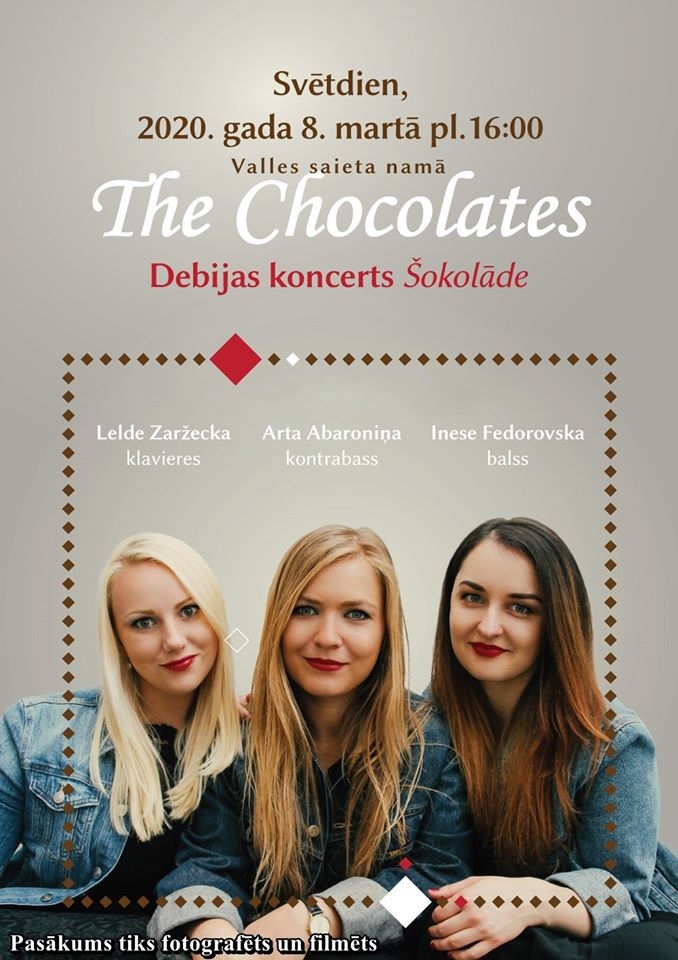 «The Chocolates» koncerts Vallē