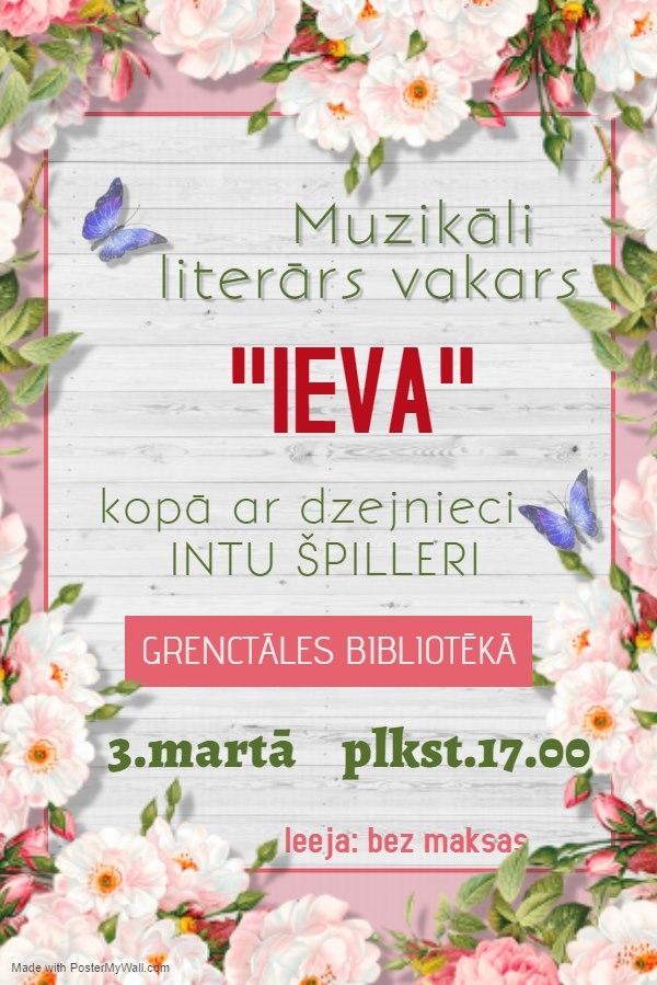 Muzikāli literārs vakars Grenctālē