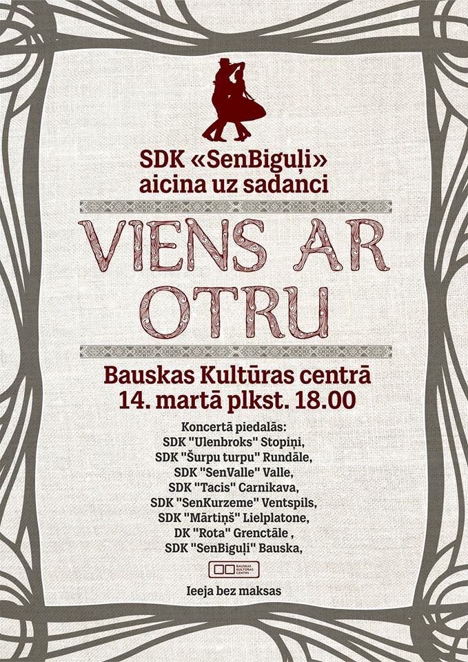 Sadancis «Viens ar otru» Bauskā