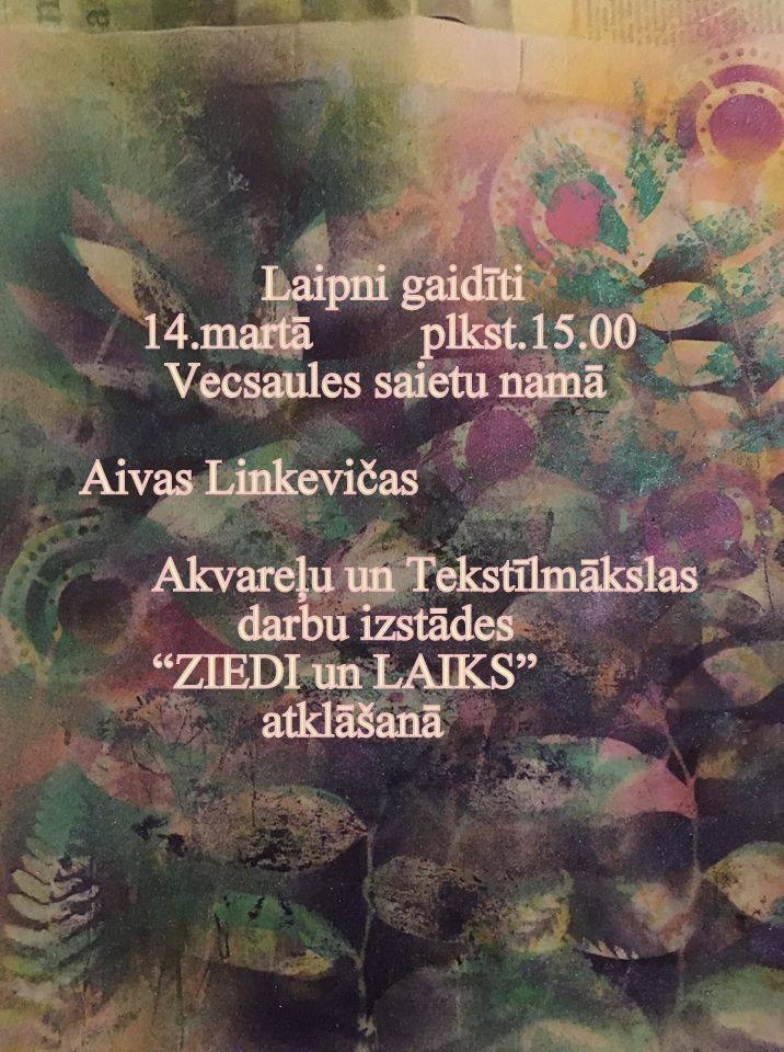 Izstādes atklāšana Vecsaulē