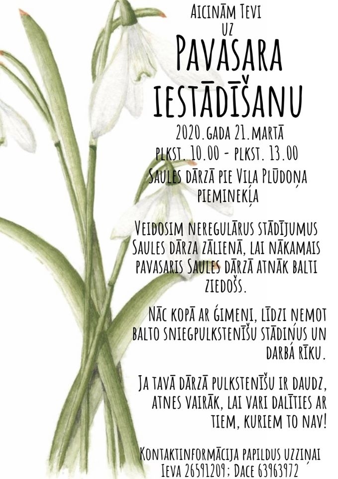 «Pavasara iestādīšana» Bauskā