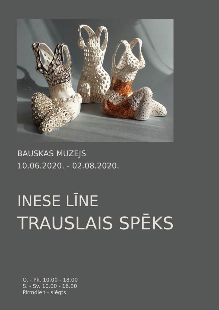 Ineses Līnes porcelāna darbu izstāde «Trauslais spēks»