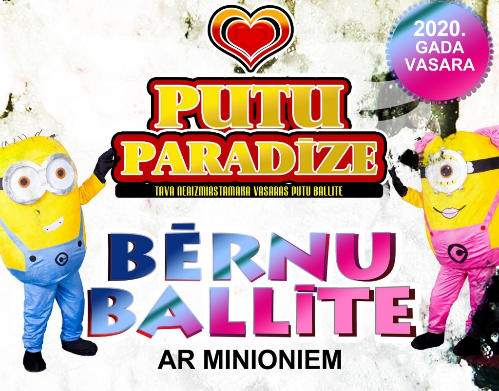 Bērnu ballīte «Putu Paradīze 2020» Bauskas pilskalnā