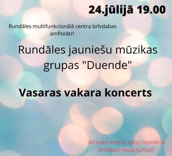 Rundāles jauniešu mūzikas grupas «Duende» koncerts