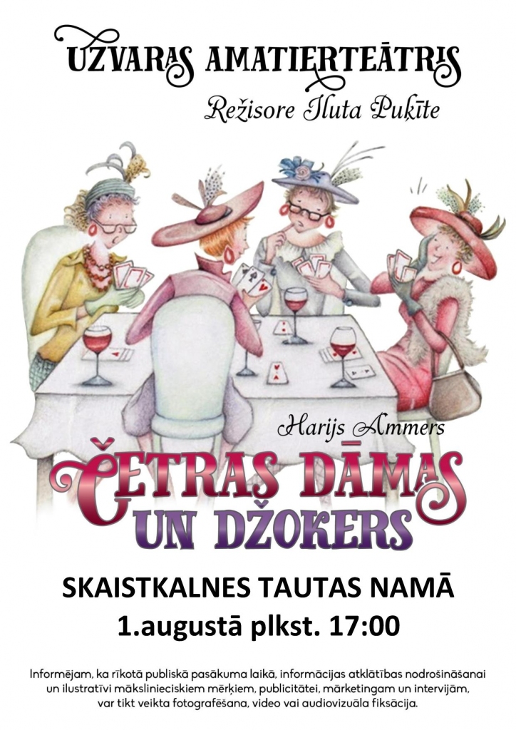 Izrāde «Četras dāmas un Džokers» Skaistkalnes tautas namā