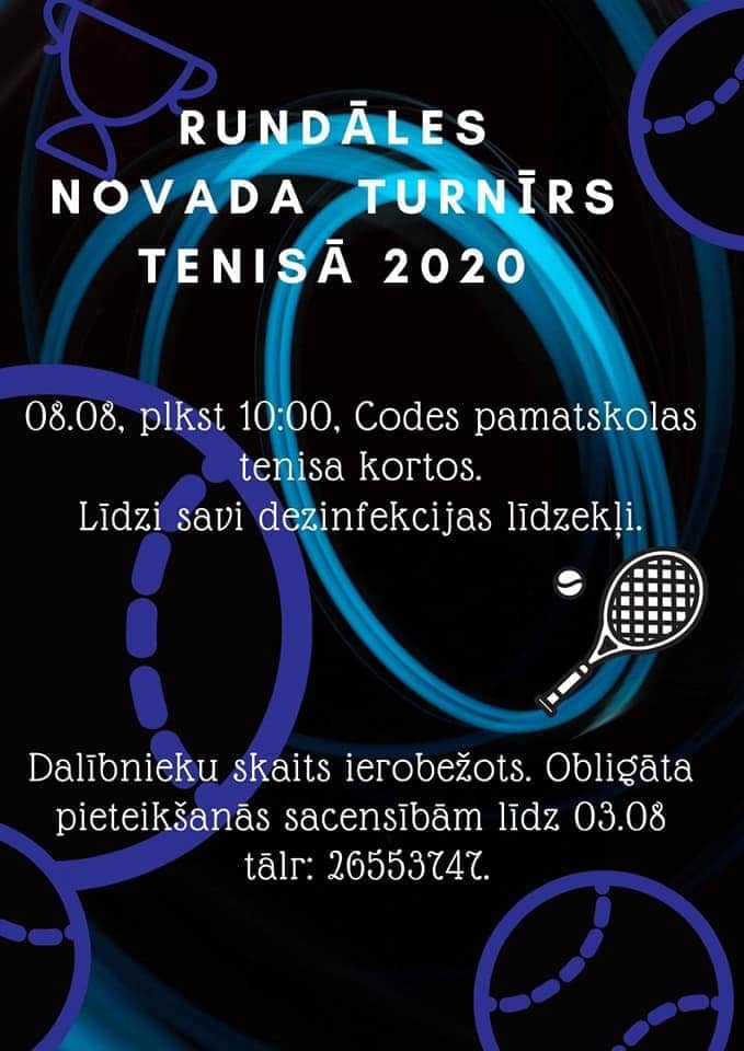 Rundāles novada turnīrs tenisā 2020