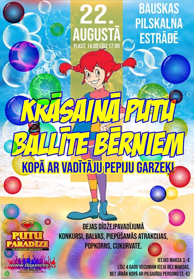 Krāsainā Putu Ballīte Bērniem