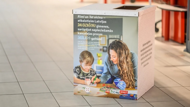 Aicina palīdzēt piepildīt Latvijas lielo ģimeņu skolas somas