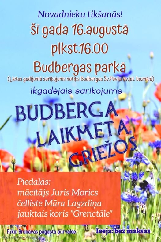 Novadnieku tikšanās Budbergas parkā