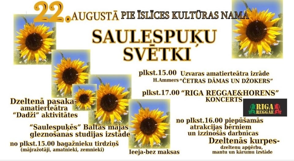 Saulespuķu svētki pie Īslīces kultūras nama