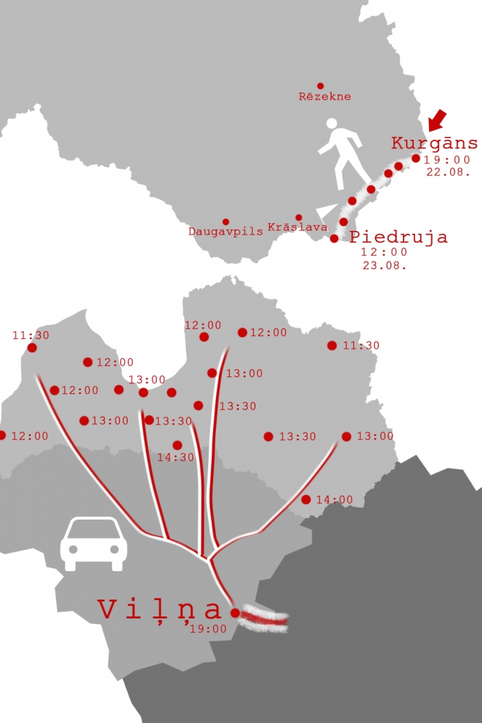 Latvijā un pasaulē notiks Baltijas ceļa atceres pasākumi Baltkrievijas tautas atbalstam