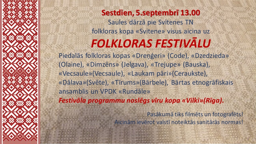 Svitenē Folkloras festivāls