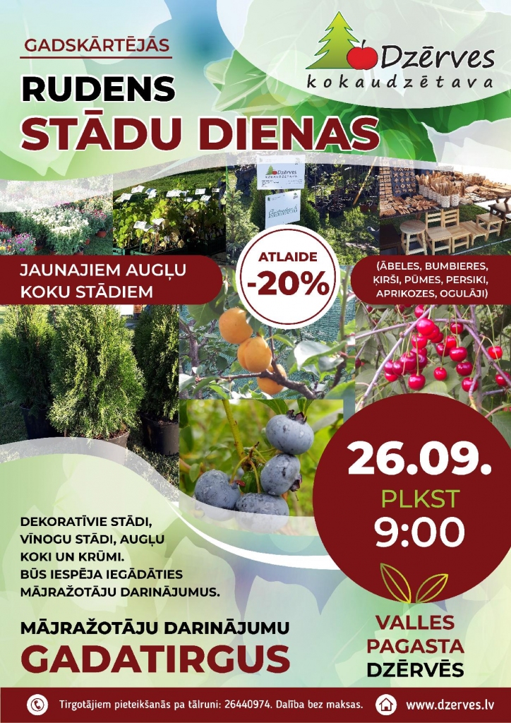 Gadskārtējās rudens stādu dienas