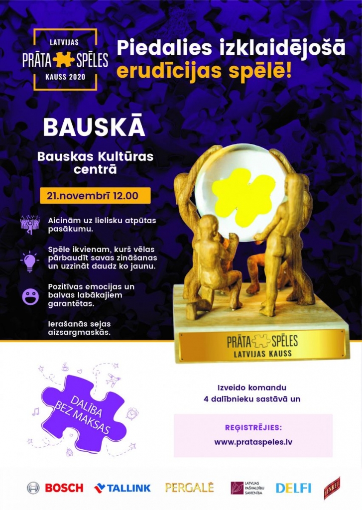 Prāta spēles Bauskas kultūras centrā