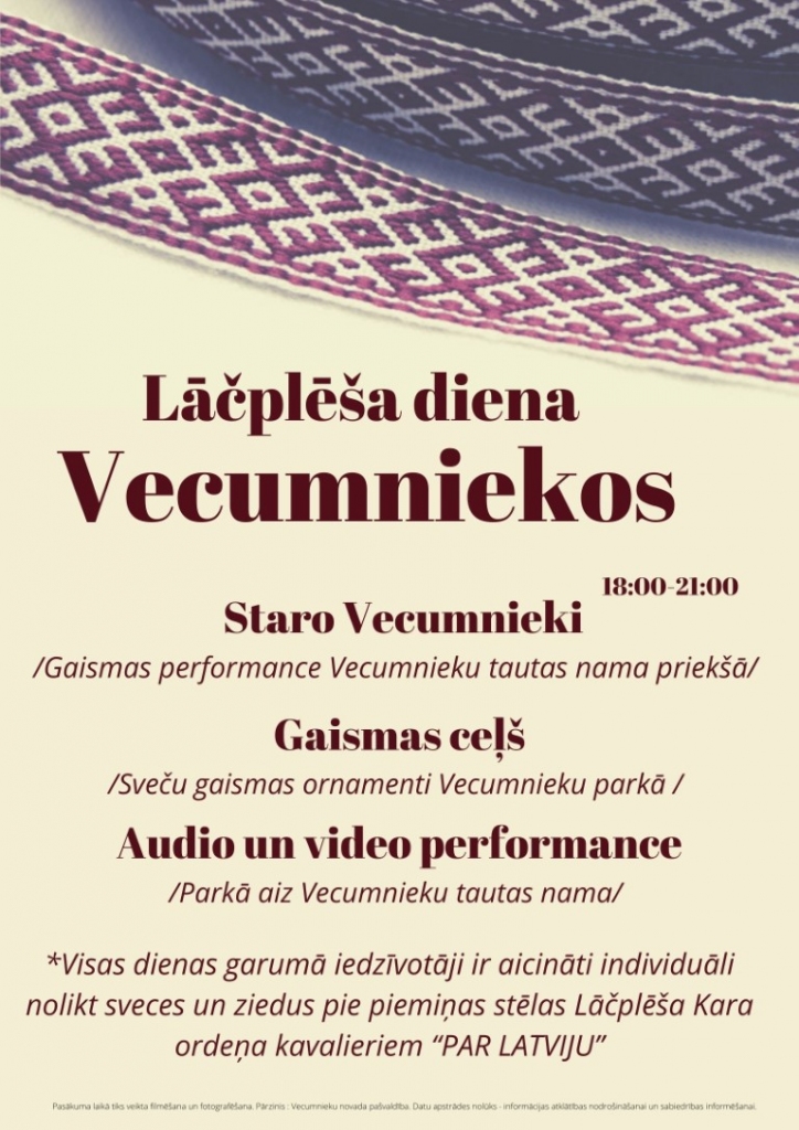 Lāčplēša diena Vecumniekos