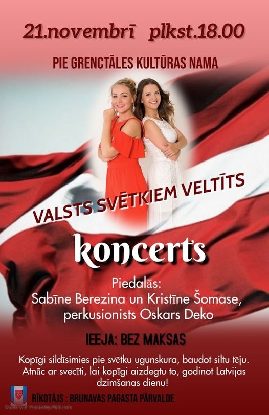 Valsts svētkiem veltīts koncerts Grenctālē