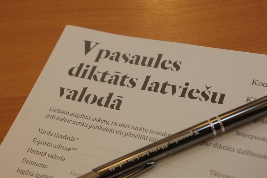 Tiešsaistē notiks Pasaules diktāts latviešu valodā