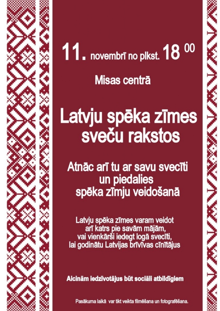 Lāčplēša diena Misas centrā